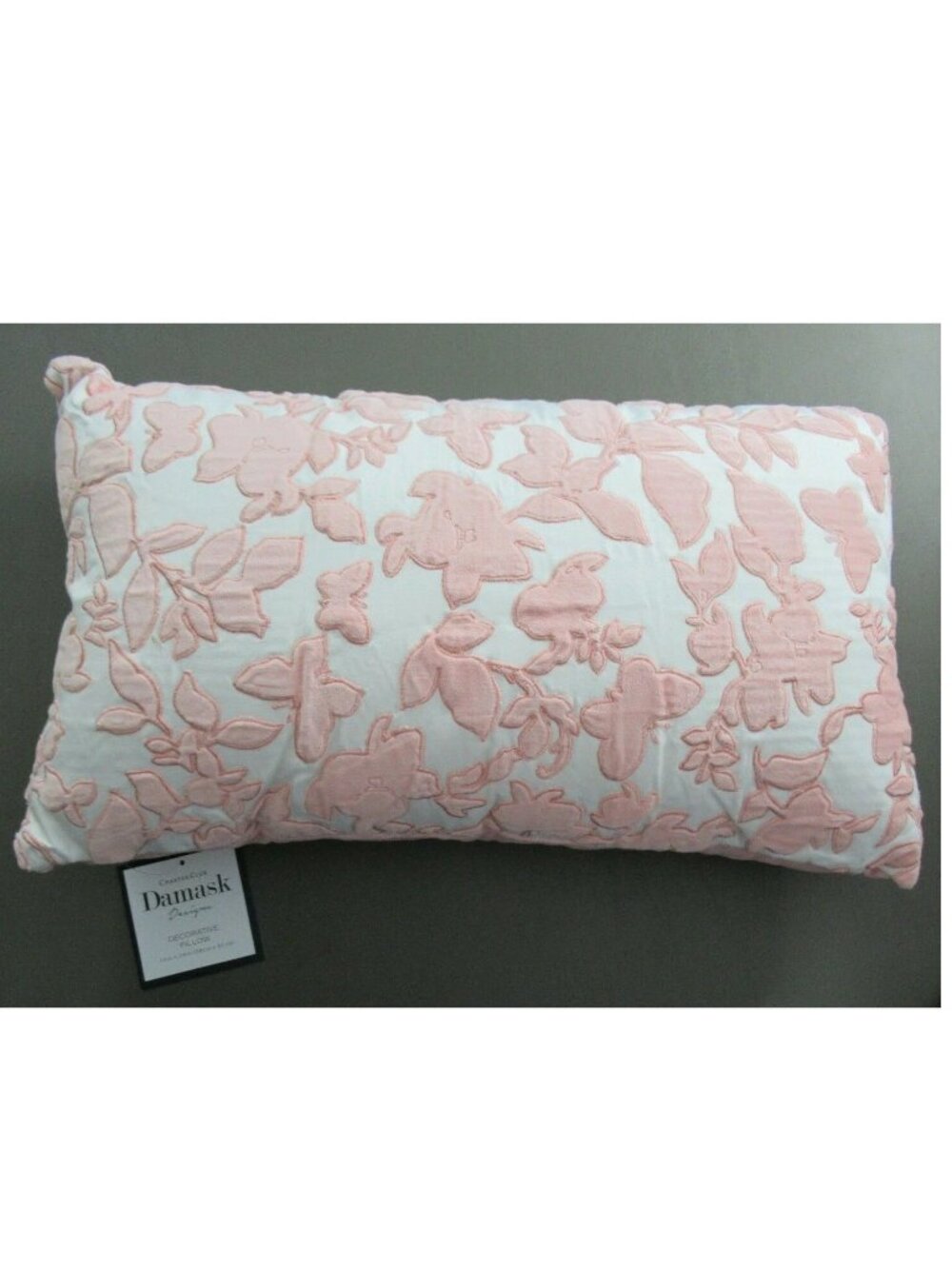 Charter Club Damask Designs Blossom 14'' X 24'' Decorative Pillow, Pink White